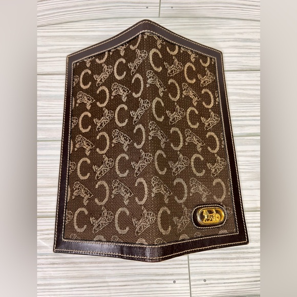 HOLD Celine Authentic Brown Leather
Canvas Vintage Bifold Wallet - Picture 5 of 15